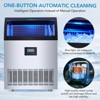 Commercial Ice Maker Machine, 200lbs/24H, 55lbs Ice Storage, 126 Ice Cubes in 8-15min, Adjustable Ice Thicknesses, Automatic Cleaning Function - 4 of 4