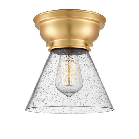 Innovations Lighting Cone 1 - Light Flush Mount in  Satin Gold - image 1 of 1