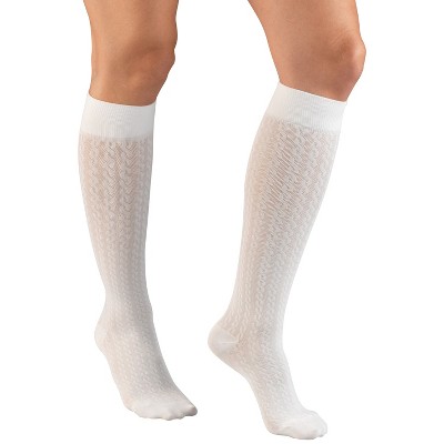 Truform Compression Socks, 15-20 mmHg, Women's Dress Socks, Knee High Over Calf Length