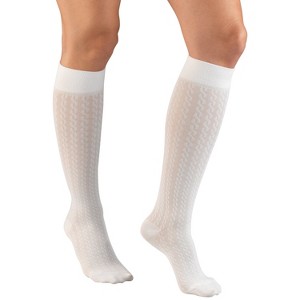 Truform Compression Socks, 15-20 mmHg, Women's Dress Socks, Knee High Over Calf Length - 1 of 4