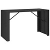 vidaXL Garden Bar Set Black - 4 of 4
