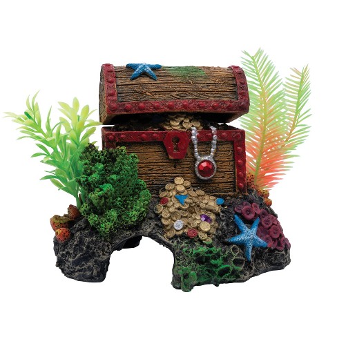 GloFish Treasure Chest Cycle Light Ornament Aquarium Decor - image 1 of 4