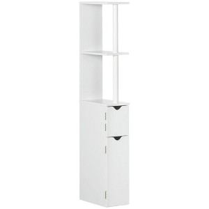 Resenkos Bathroom Storage Cabinet, Narrow Storage Unit, Floor Cabinet for Bathroom, Living Room, Entryway, White - 1 of 4