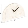 Storied Home Decorative Half Moon Marble Mantel Clock - 2 of 4