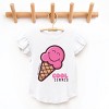The Juniper Shop SmileyWorld Cool Summer Ice Cream Pink Flutter Sleeve Tee - 2 of 4