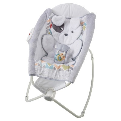 fisher price snugapuppy rock n play