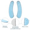 Unique Bargains 2 Pair Toilet Seat Cover Pad Bathroom Warm Toilet Seat Cushion Washable Reusable - 3 of 4