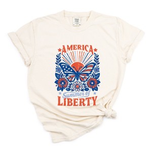 Simply Sage Market America Summer Of Liberty Distressed Garment Dyed Tee - 1 of 4