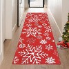 Christmas Snowflake Area Rug Non-Slip Decorative Indoor Rug, Non Shedding Low Pile Living Room Carpet - 2 of 4