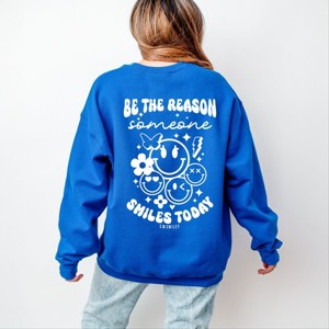 Simply Sage Market S.W.Smiley Be The Reason Someone Smiles Today Sweatshirt - 1 of 4