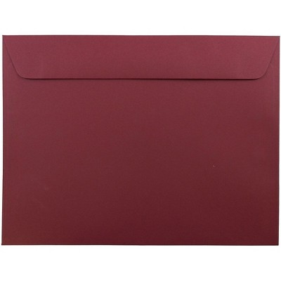 JAM Paper 9 x 12 Booklet Envelopes Dark Red 31511309