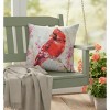 Manual Woodworkers & Weavers Cardinal in Redbud Pillow – 18 Inch Outdoor Accent - 2 of 3