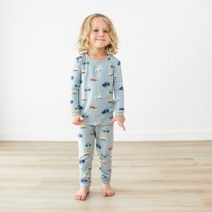 Kyte Baby Long Sleeve Pajamas in Construction - 1 of 4