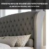 AMERLIFE Platform Bed Frame, Velvet Upholstered Bed with Deep Button Tufted - 4 of 4