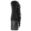 Journee Collection Womens Noriah Tru Comfort Foam Inside Zip Stacked Heel Booties Black 8.5 - 3 of 4