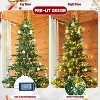 Gulches Green PreLit LED Full Artificial Christmas Tree Fir Artificial Christmas Tree with Steady Warm White Clear with Metal Stand - 4 of 4