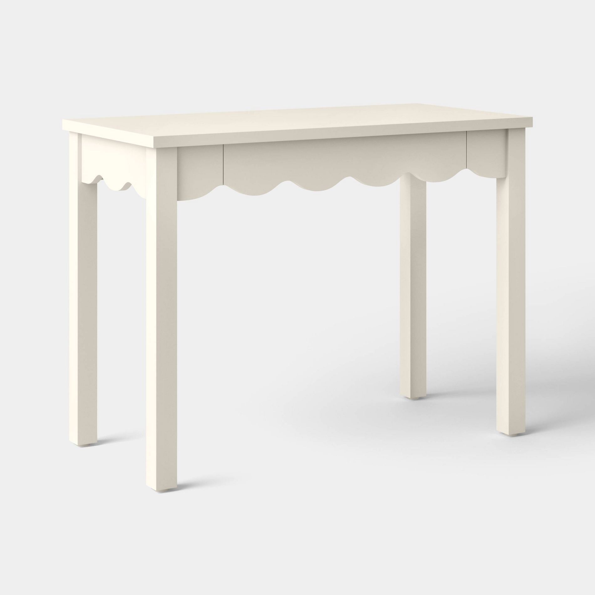 Wavy Scallop Desk Ivory - Room Essentials™