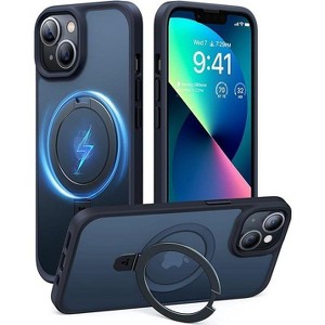 TORRAS iPhone 13 & iPhone 14 Magnetic Shockproof MagSafe Compatible Slim Protective Case With 3x Military Grade Drop Protection  - Black - 1 of 4