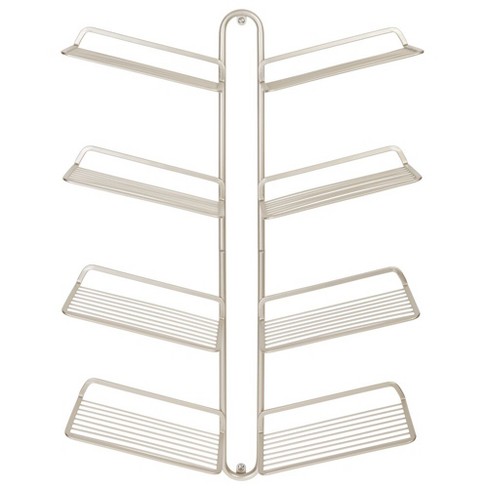 mDesign Metal Shoe Display & Storage Rack, 4 Tier, Wall Mount - image 1 of 4
