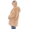 Maternity Plush Hooded Cardigan with Pockets - 3 of 4