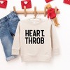 The Juniper Shop Heart Throb Small Heart Puff Print Youth Ultra-Soft Graphic Sweatshirt - 2 of 3