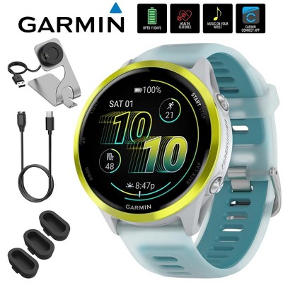 Garmin Forerunner 570 47mm GPS Smartwatch, Aluminum + Accessories Bundle