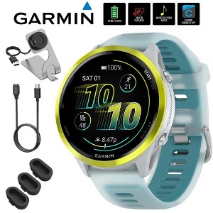 Garmin Forerunner 570 47mm GPS Smartwatch, Aluminum + Accessories Bundle - 1 of 4