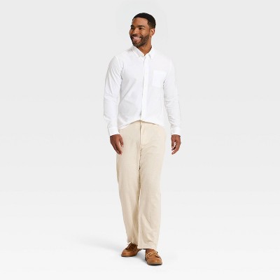 Мужские рубашки Goodfellow & Co Men's Every Wear Long Sleeve Oxford Button-Down Shirt - Goodfellow & Co™ True White L — фото 2