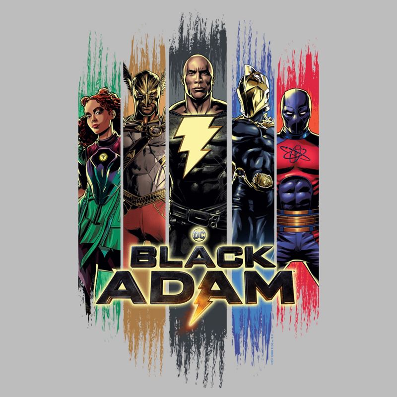 Girl's Black Adam Superheroes From JSA T-Shirt, 2 of 6