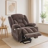 GlasFlength Accent Chairs Modern with Comfortable Seating for Living Room or Lounge Area Brown,40”*36.2”*43.7" - 3 of 4