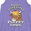 Girls' - Instant Message - Fluffy Cows Graphic Sleeveless Aline Dress - 2 of 4