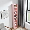 8-Tier Media Tower Rack, CD DVD Slim Storage Cabinet with Adjustable Shelves - 4 of 4