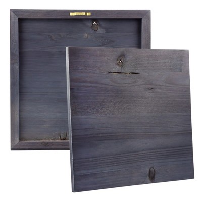 Cornucopia Brands Blank Gray Washed Fir Wood Plaque Square Sign, 2pk, for DIY Crafts Projects