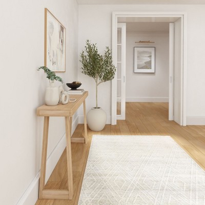 Blonde Pinewood 56" Rectangular Console Table
