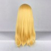 Unique Bargains Women's Curly Wigs 22" Yellow with Wig Cap - 4 of 4