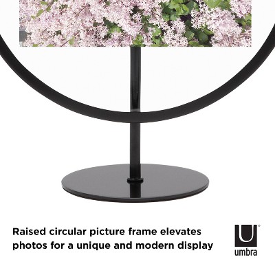 Black Iron 4x6 Floating Tabletop and Wall Picture Frame