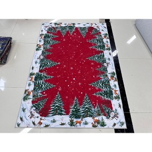 Washable Kitchen Rug 2x6 Runner, Non Slip, Red, Soft Entryway Christmas Decor - 1 of 1