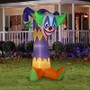 Gemmy Projection Airblown Kaleidoscope Clown Giant (RGB), 7.5 ft Tall, Multicolored - image 2 of 3