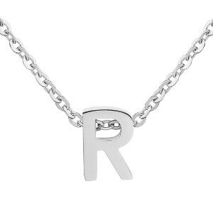 ELYA Women's Polished Initial Stainless Steel Necklace - ELYA - 1 of 4