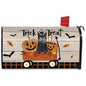 Trick Or Treat Wagon Halloween Magnetic Mailbox Cover Primitive Standard Briarwood Lane - 1 of 3