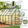 GustoWave  6x11 Ft Aluminum-Framed Polycarbonate Greenhouse Kit - 3 of 4