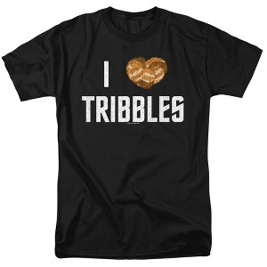 Star Trek I Heart Tribbles Adult T-Shirt Black - 1 of 4