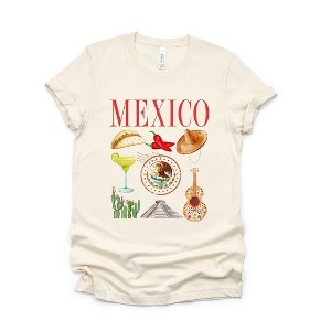 Simply Sage Market Women's Mexico Travel Collage Short Sleeve Graphic Tee - 1 of 4
