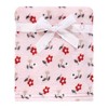 Hudson Baby Infant Girl Plush Blanket with Security Blanket, Floral Bunny, One Size - 4 of 4