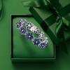 Ross-Simons 45.00 ct. t.w. Sapphire and .10 ct. t.w. Diamond Flower Bracelet in Sterling Silver - 4 of 4