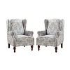 Theodor Armchair with Spindle Legs for Living Room and Bedroom Club Chair Set of 2 | ARTFUL LIVING DESIGN - 2 of 4