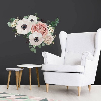 Black Floral Wall Decals