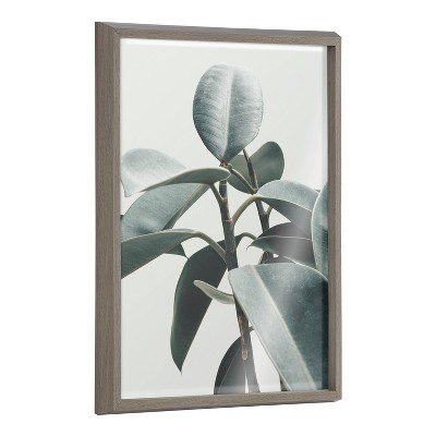 18" x 24" Blake Plant Mom Houseplant by The Creative Bunch Studio Framed Printed Glass Green/Gray - Kate & Laurel All Things Decor