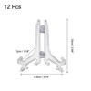 Unique Bargains Card Photo Frame Plate Holder Acrylic Easel Display Stands 4 Inch 12 Pcs - 2 of 4