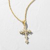 Ross-Simons 0.25 ct. t.w. Diamond Cross Pendant Necklace in 18kt Gold Over Sterling - 4 of 4